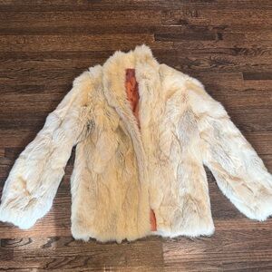 Vintage Real Rabbit Fur Coat